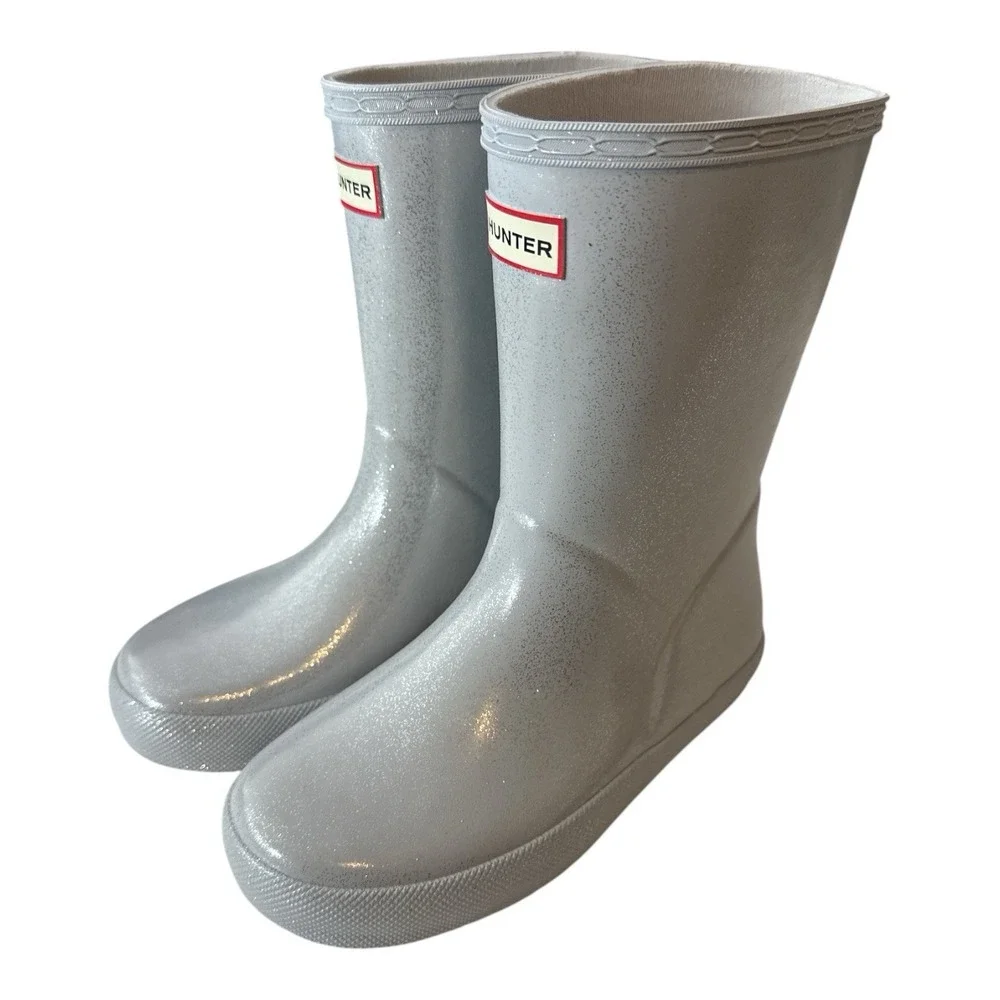 New Hunter Kids Size US 12 First Star cloud Waterproof Rain Boots Toddler